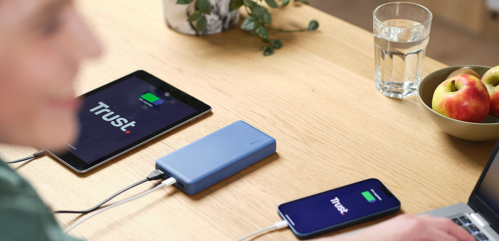 Портативний акумулятор Trust Primo Eco 20000 mAh Blue (25026_TRUST)