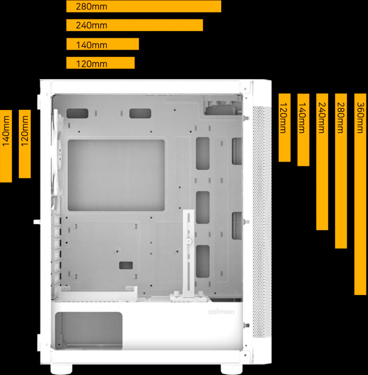 Корпус Zalman I4 TG (I4TGWHITE)