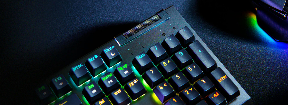 Ігрова клавіатура Razer BlackWidow V4 X, 110key, Yellow Switch, USB-A, EN/RU, RGB, Black (RZ03-04702500-R3R1)