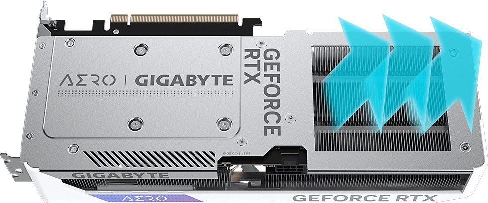 Відеокарта GIGABYTE GeForce RTX 4060 Ti 8GB GDDR6 AERO OC (GV-N406TAERO_OC-8GD)