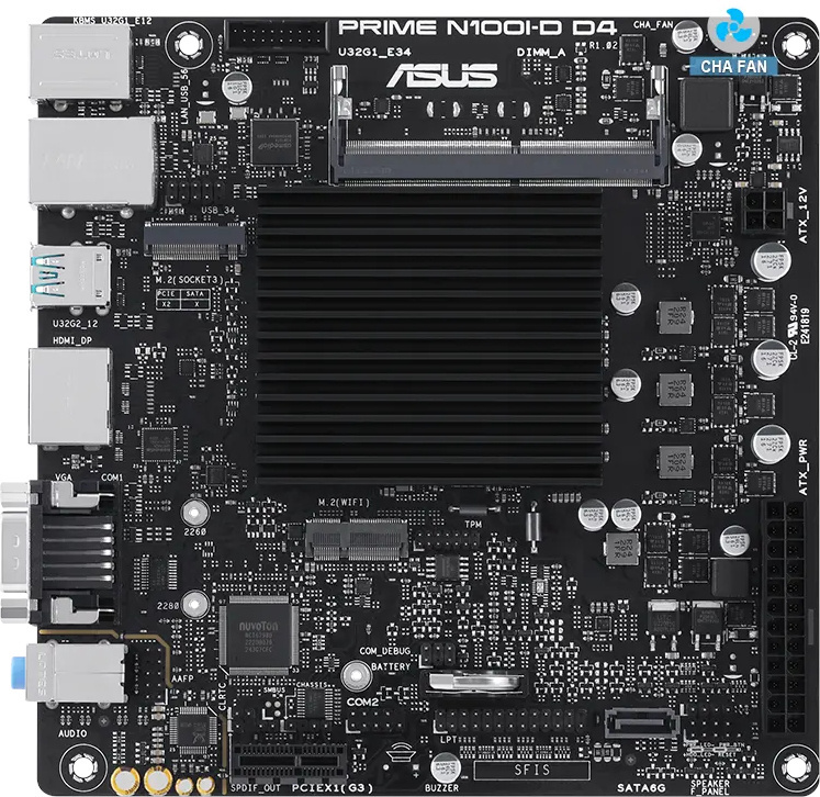 Материнська плата ASUS PRIME N100I-D D4-CSM (90MB1F70-M0EAYC)