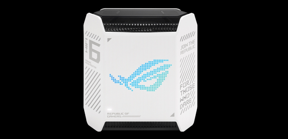 Маршрутизатор ASUS ROG Rapture GT6 2PK white AX10000 3xGE LAN 1×2.5GE WAN 1xUSB 3.2 g1 WPA3 OFDMA MESH