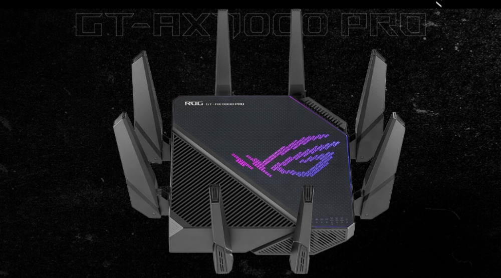 Маршрутизатор ASUS GT-AX11000 PRO 4xGE LAN 1×2.5GE WAN 1x10GE WAN/LAN 1xUSB3.2 1xUSB2.0 MU-MIMO OFDMA MESH gaming