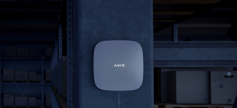 Інтелектуальна охоронна централь Ajax Hub 2, модуль 4G, ethernet, jeweller, бездротова, чорний