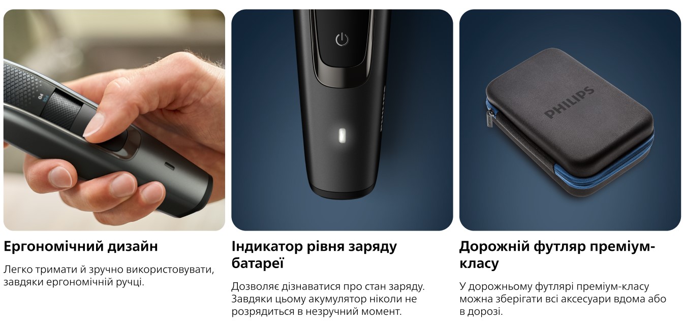 Тример для бороди Philips Beardtrimmer Series 5000 BT5515/70