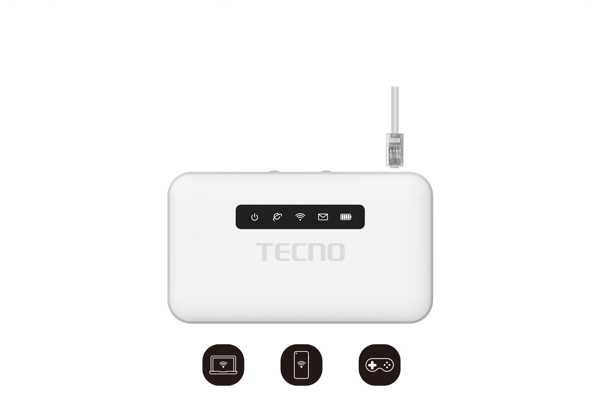 Мобільний маршрутизатор TECNO TR118 4G-LTE, 2600mAh (4895180763953)