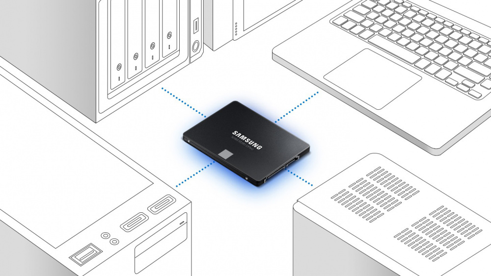 SSD накопичувач SAMSUNG 2TB SATA V-NAND 2.5″ 3bit MLC 870 EVO (MZ-77E2T0B/EU)