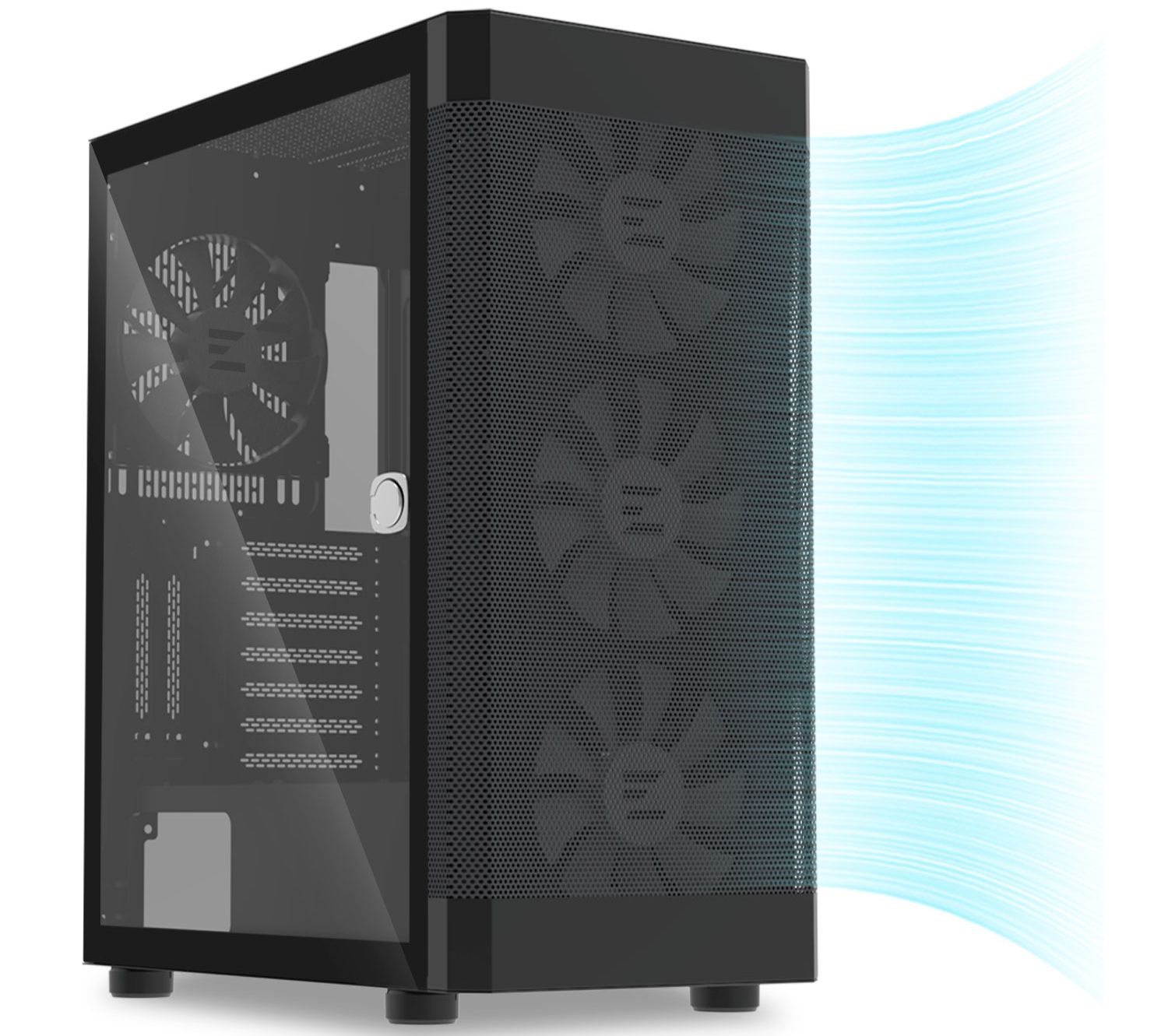 Корпус ZALMAN I4 TG без БЖ (I4TGBLACK)