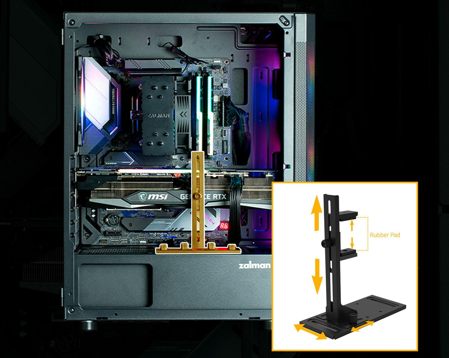 Корпус ZALMAN I4 TG без БЖ (I4TGBLACK)