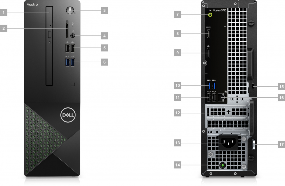 Системний блок DELL Vostro 3710 SFF (N4303VDT3710)