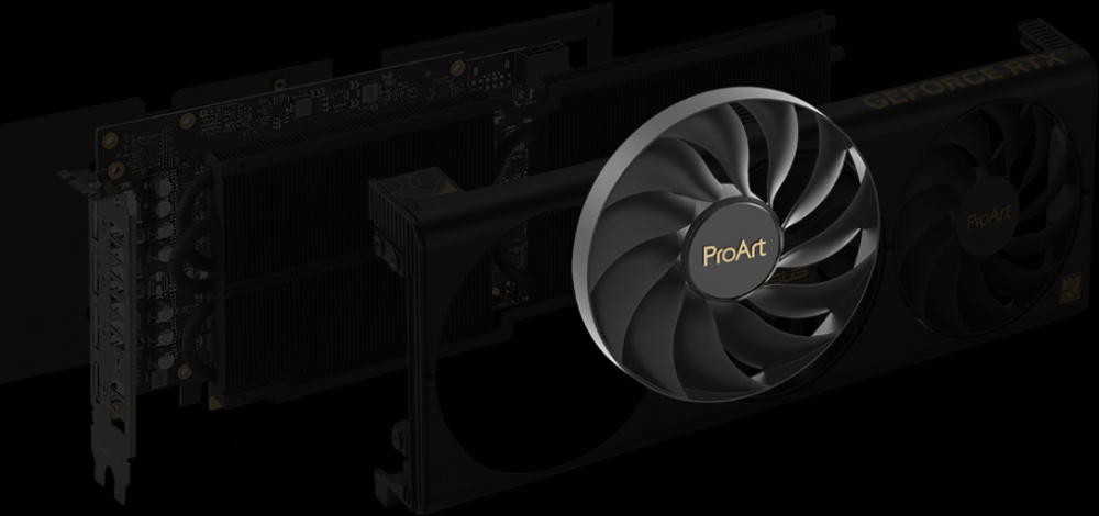 Відеокарта ASUS GeForce RTX 4070 12GB GDDR6X PROART OC (90YV0J11-M0NA00)