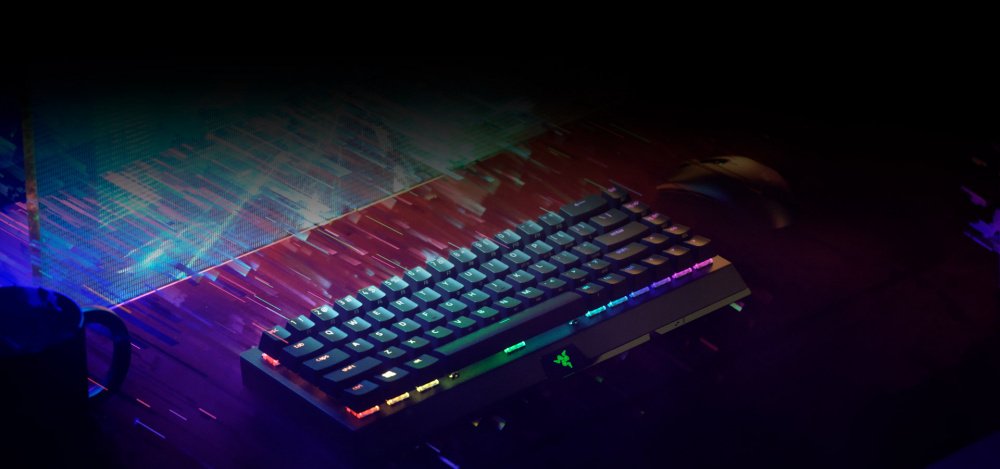 Ігрова клавіатура Razer BlackWidow V3 Mini HyperSpeed Green Switch WL/BT/USB RU RGB, Black (RZ03-03891600-R3R1)