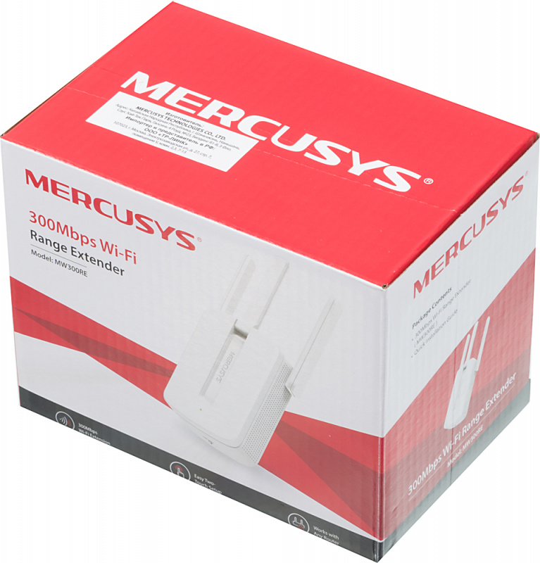 Розширювач покриття WiFi MERCUSYS MW300RE N300