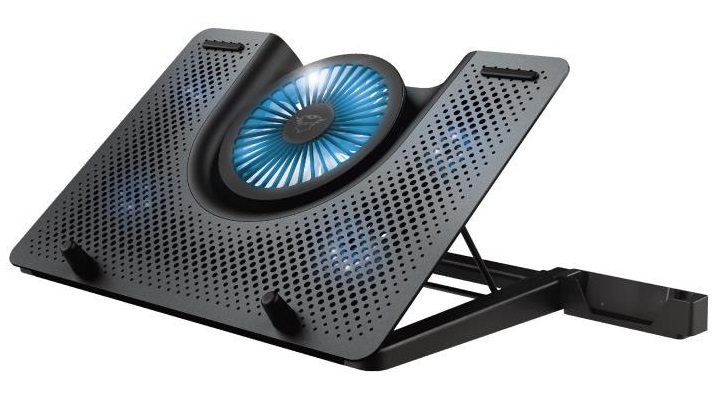 Trust Підставка для ноутбука GXT 1125 Quno (17.3") BLUE LED Black