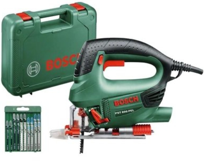 Лобзик Bosch PST 800 PEL, 530Вт, 500-3000об•хв, з набором пилок, 2кг