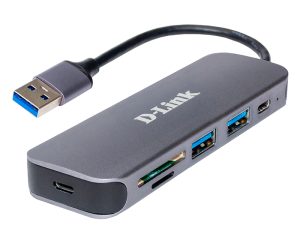 USB-хаб D-Link DUB-1325 2xUSB3.0 1xUSB Type-C 1xSD 1x-microSD USB 3.0 (DUB-1325)