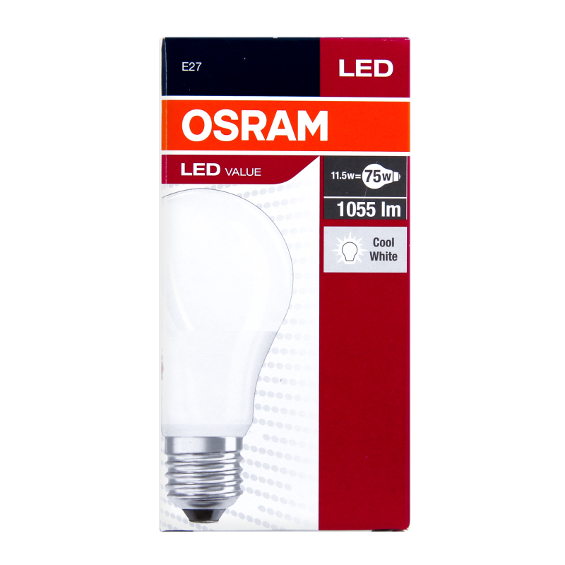 Лампа OSRAM LED E27 10.5Вт 1055Лм 4000К A75