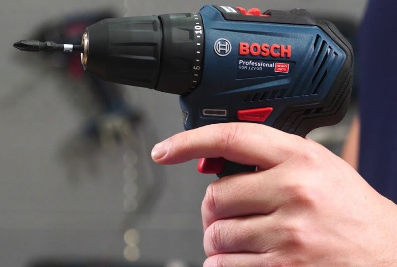 Шуруповерт-дриль Bosch Professional 12V-30 безщітковий (0.601.9G9.000)