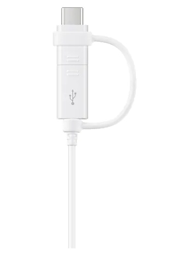 Кабель Samsung USB-A – Type-C + microUSB 1.5m White (EP-DG930DWEGRU)