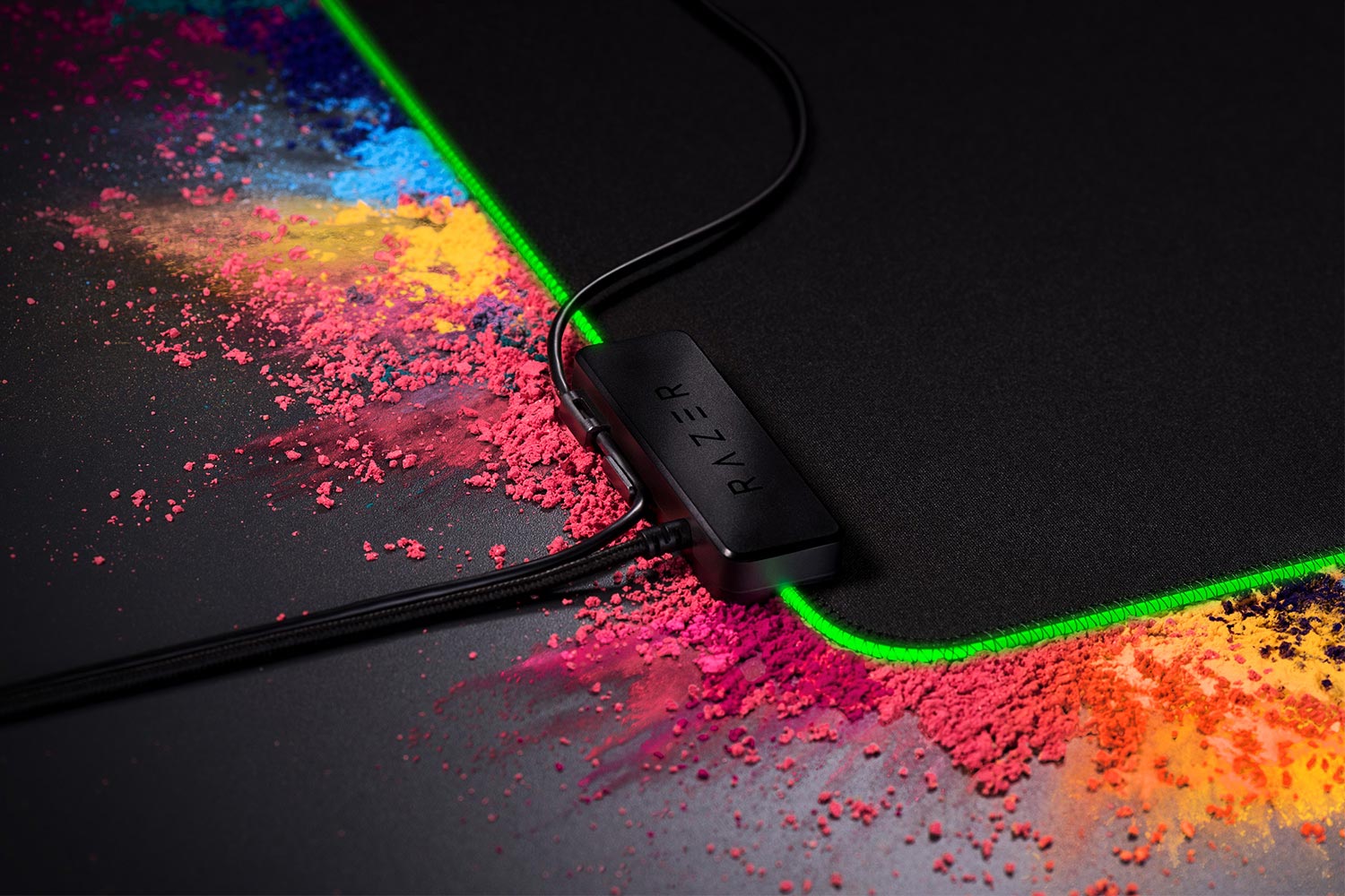 Ігрова поверхня Razer Goliathus Extended Chroma, RGB, XXL (920х294х3мм), чорний