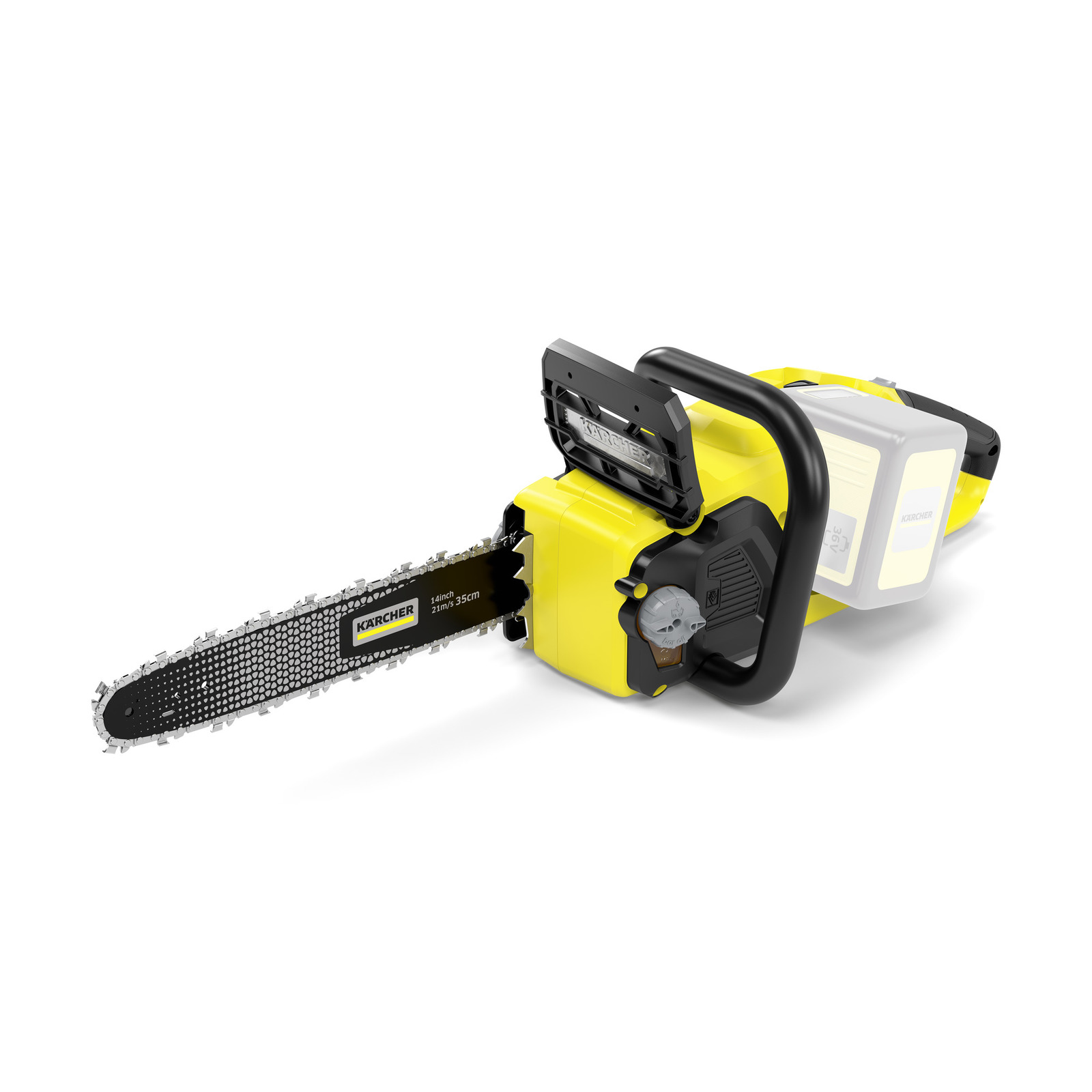 Пила ланцюгова акумуляторна Karcher CNS 36-35 Battery, 36В, шина 35см, 5.5кг, без АКБ та ЗП