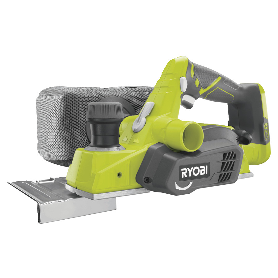 Рубанок акумуляторний Ryobi R18PL-0, 18В ONE+, 82мм,  стругання до 1.6мм, шпунт до 12.5мм, 2.4кг, без АКБ та ЗП