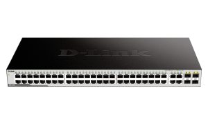 Комутатор D-Link DGS-1052 48x1GE 4xGE/SFP Combo Некерований QoS