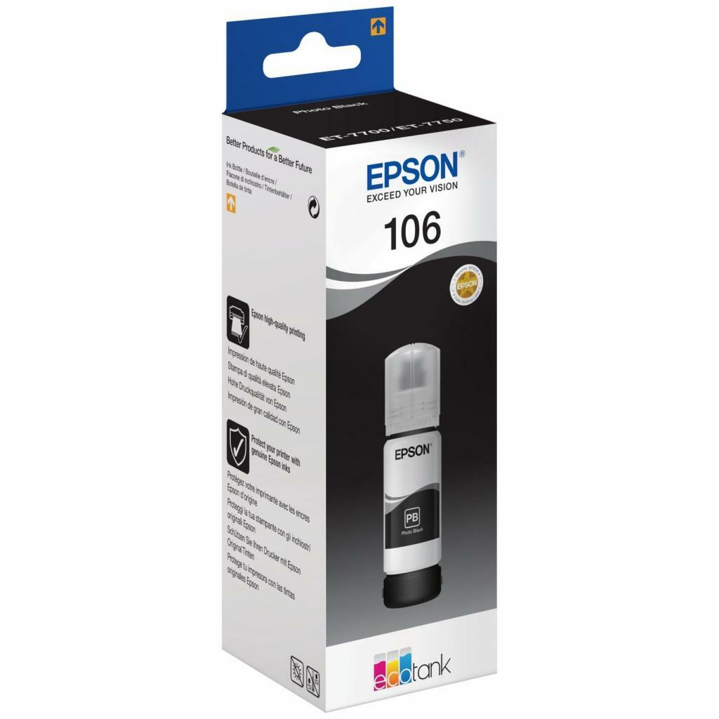 Контейнер с чернилами Epson 106 EcoTank L7160/L7180 black