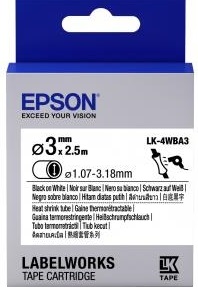 Картридж зі стрічкою Epson LK4WBA3 принтерів LW-300/400/400VP/700 Black/White 3mm/2,5 m (C53S654903)