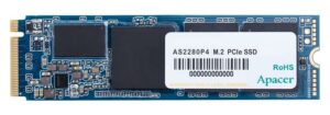 SSD накопичувач Apacer M.2 256GB AS2280P4 NVMe PCIe 3.0 x4 2280 3D TLC (AP256GAS2280P4-1)