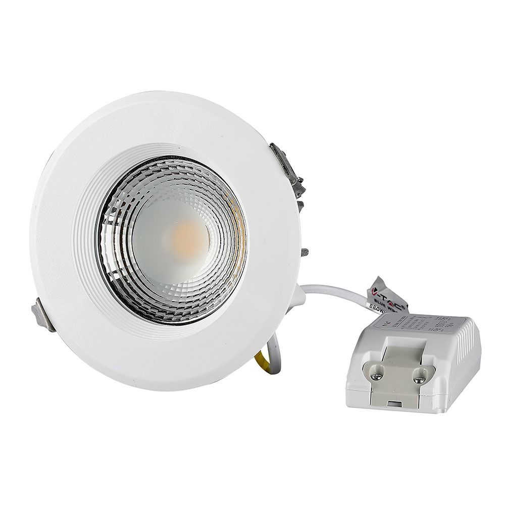 Світильник вбудований LED V-TAC, 10W, SKU-1271, 230V, 6.4K, 1200Lm, круглий (3800157611947)