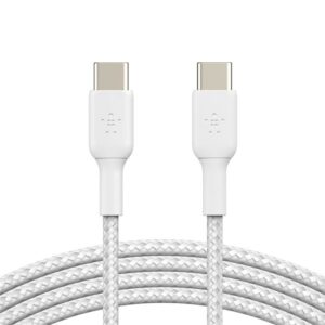 Кабель Belkin USB-С – USB-С, BRAIDED, 1m, white