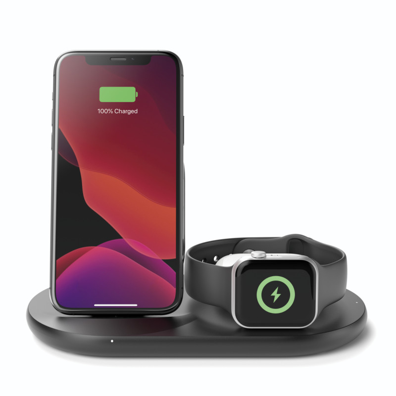 Belkin Зарядний пристрій бездротовий 3в1 iPhone/Watch/AirPods, чорний