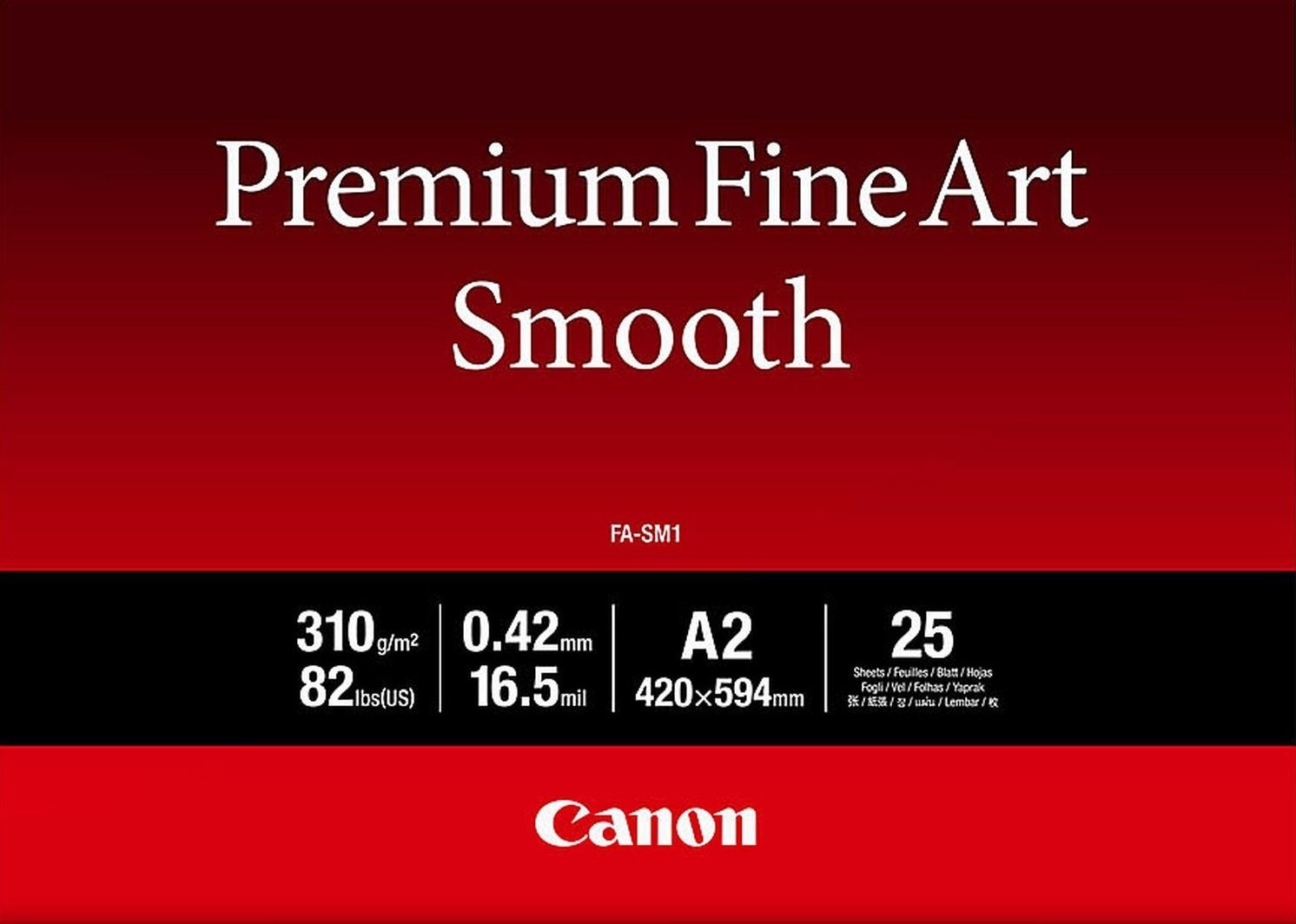 Canon A2 Premium Fine Art Paper Smooth, 25арк