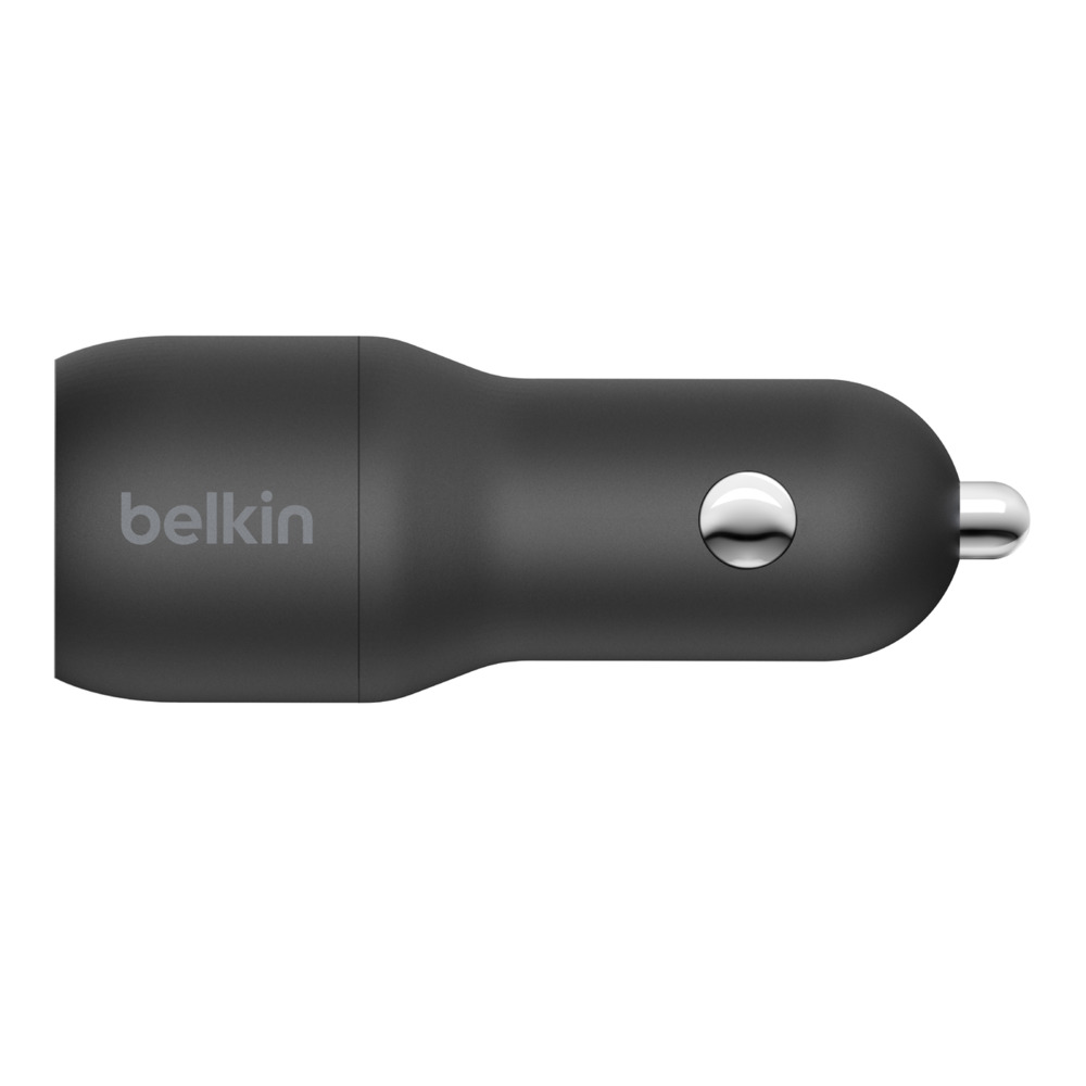 Зарядний пристрій автомобільний Belkin 24Вт 2хUSB-A, чорний