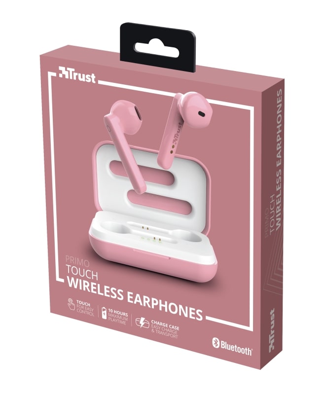 Навушники Trust Primo Touch True Wireless Mic Pink