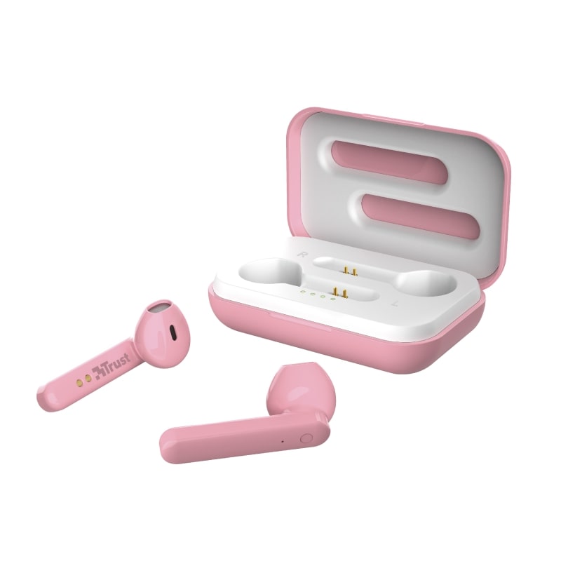 Наушники Trust Primo Touch True Wireless Mic Pink