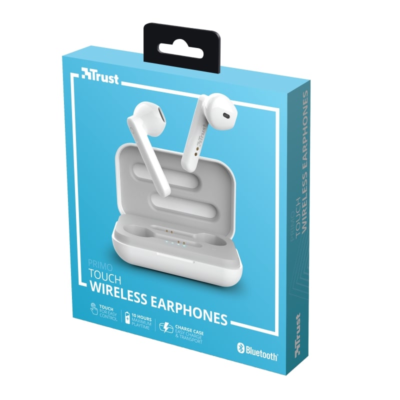 Навушники Trust Primo Touch True Wireless Mic White