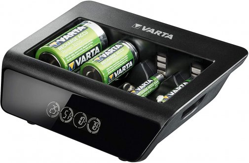 Зарядное устройство Varta LCD Universal Charger Plus 4хAA/AAA/C/D, 1х9В