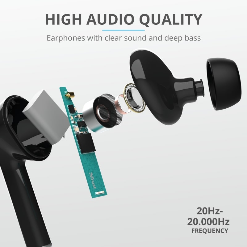 Навушники Trust Nika Touch True Wireless Mic Black