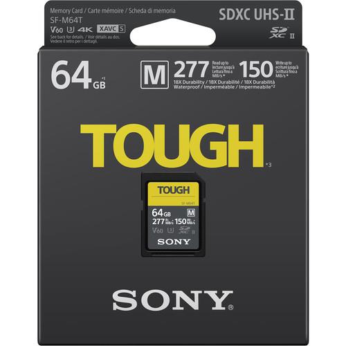 Карта пам`яті Sony SDXC 64GB C10 UHS-II U3 V60 R277/W150MB/s Tough (SFM64T.SYM)