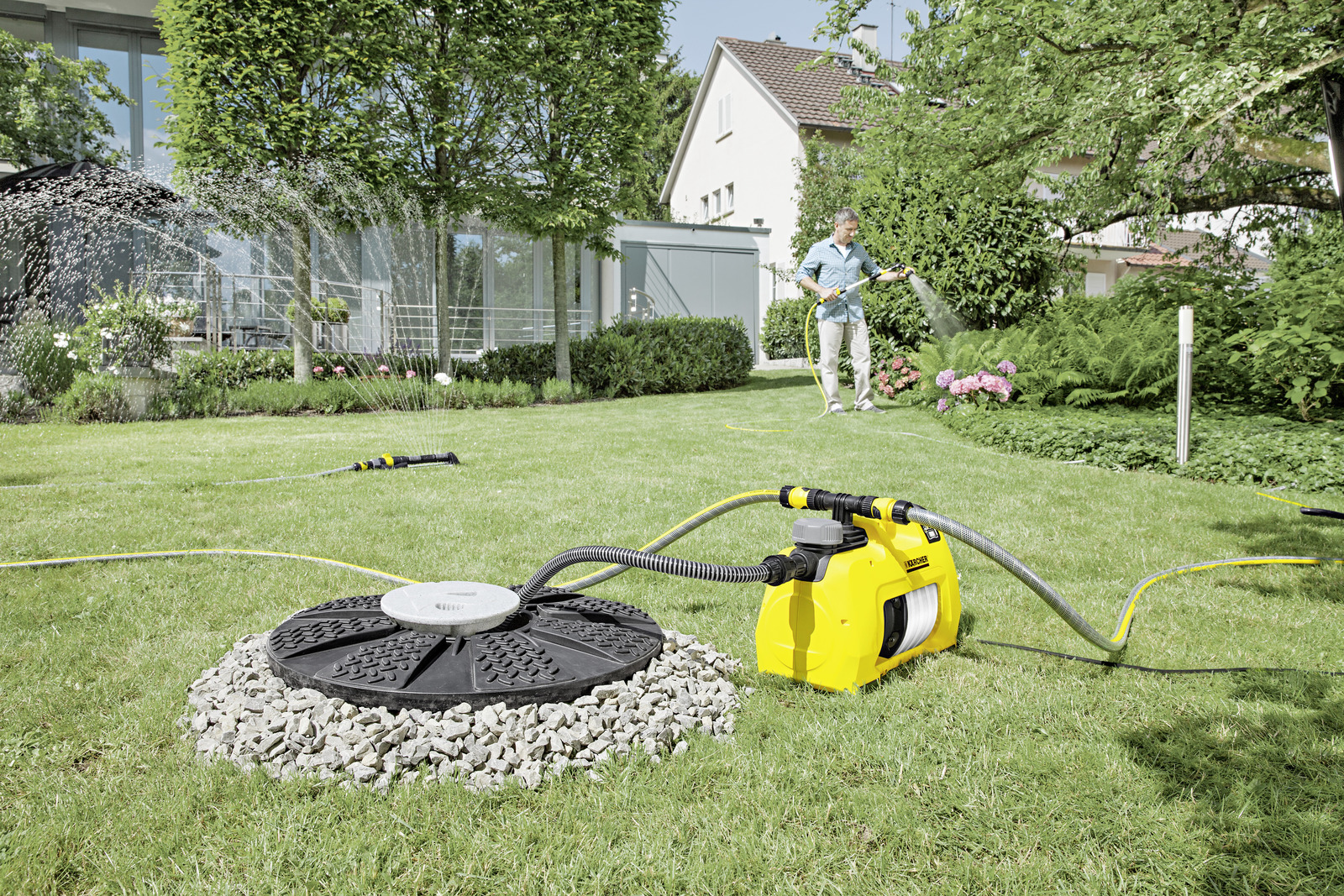 Насос садовий Karcher BP 5 Home & Garden, 1000 Вт, 6 куб/година, висота подачі 48м, висота всмоктування 8 м, 14.7 кг