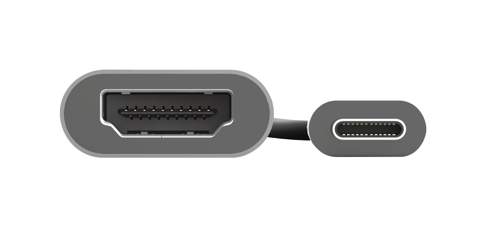 Адаптер Trust Dalyx USB-C > HDMI, 0.2м, Алюміній, чорний