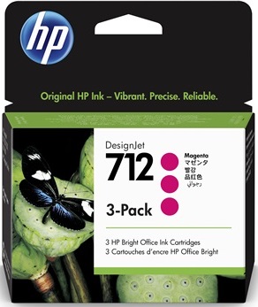 Картридж HP No.712 DesignJet Т230/Т630 Magenta 3-Pack 29-ml (3ED78A)