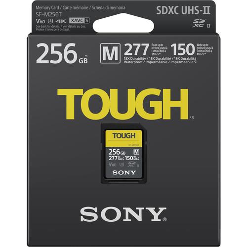 Карта пам`яті Sony SDXC 256GB C10 UHS-II U3 V60 R277/W150MB/s Tough (SFM256T.SYM)