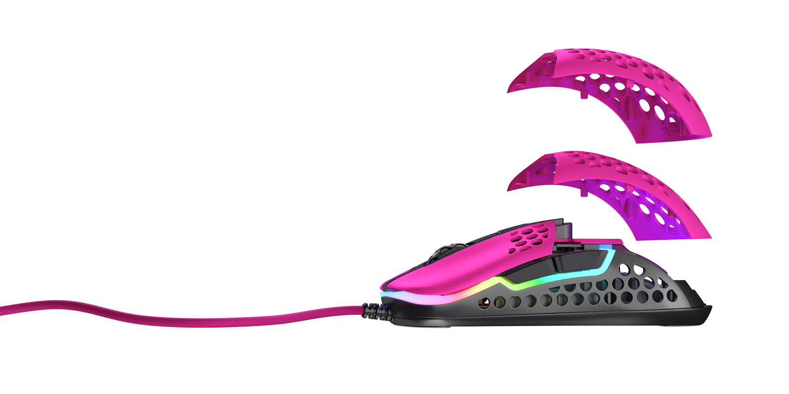 Cherry Xtrfy Миша M42 RGB USB Pink