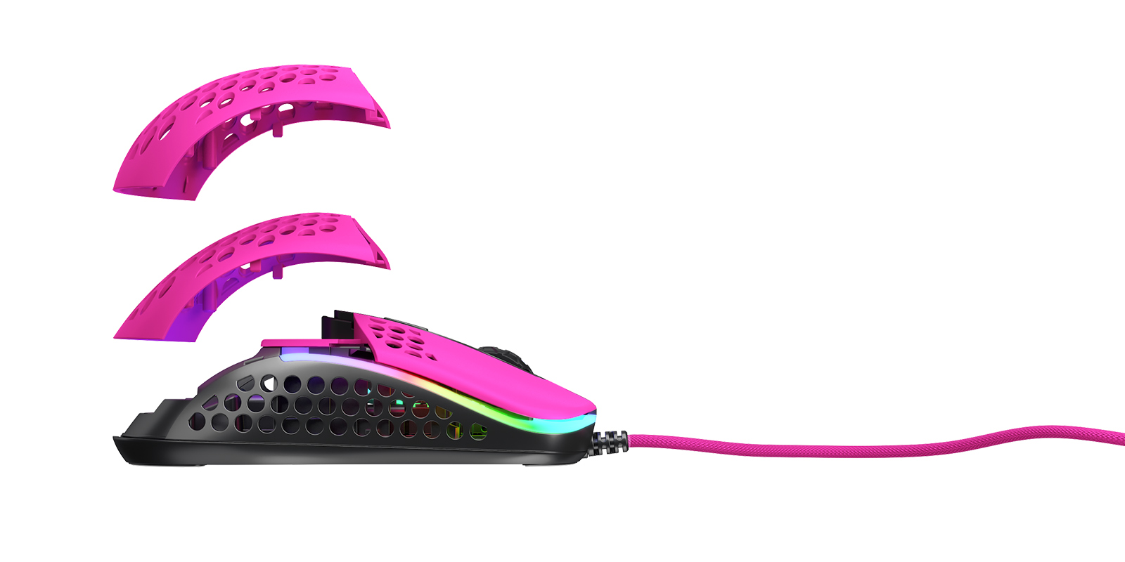 Cherry Xtrfy Миша M42 RGB USB Pink