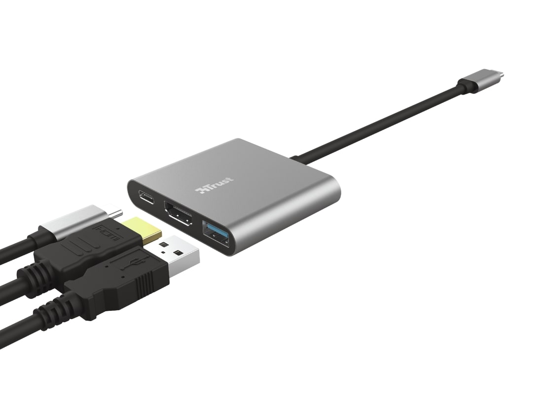 USB-хаб Trust Dalyx Aluminium 3-in-1 Multiport USB-C Adapter (23772_TRUST)