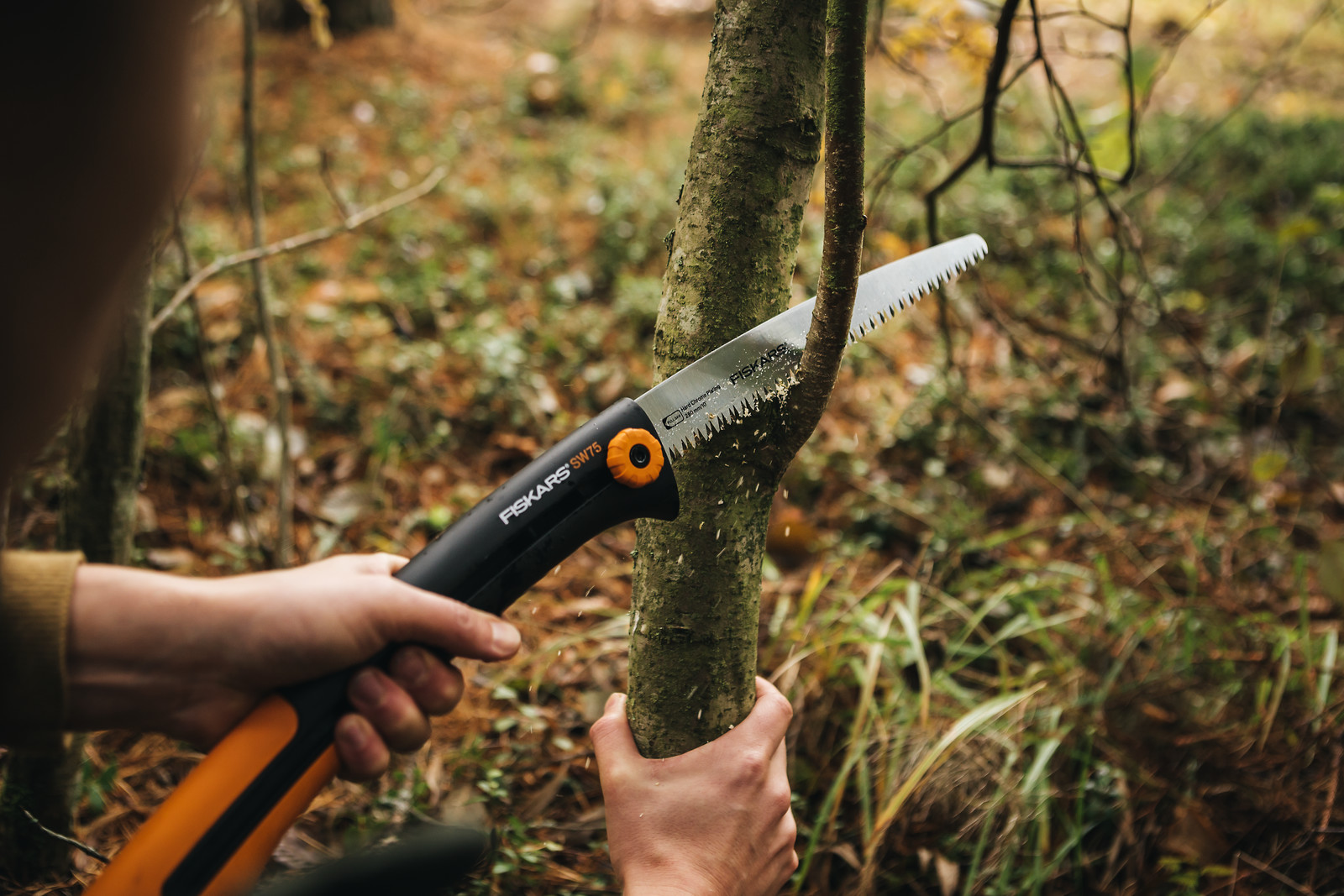 Пила садова Fiskars Xtract SW75, з кліпсою, 33см, 0.23кг