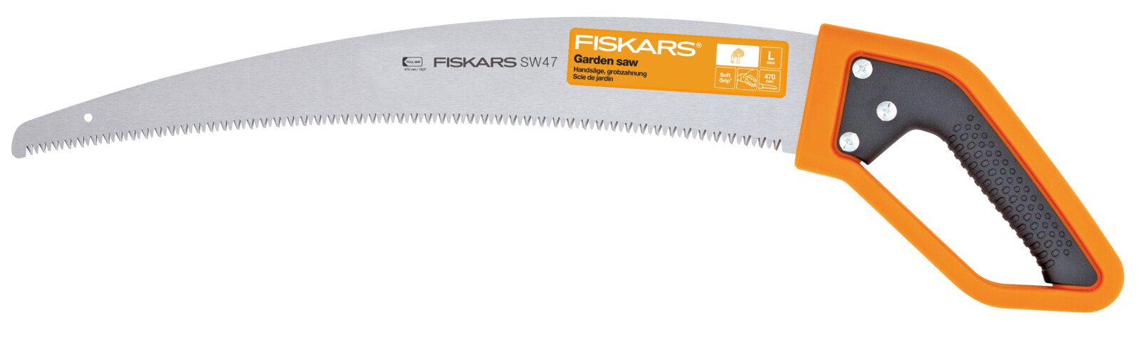 Пила садова Fiskars SW47, D-подібна ручка, 65см, 0.5кг